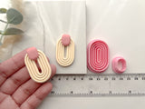 HIGH DIFFICULTY: Oblong Ribbed Shaped Hallow Polymer Clay Cutter • Fondant Cutter • Cookie Cutter