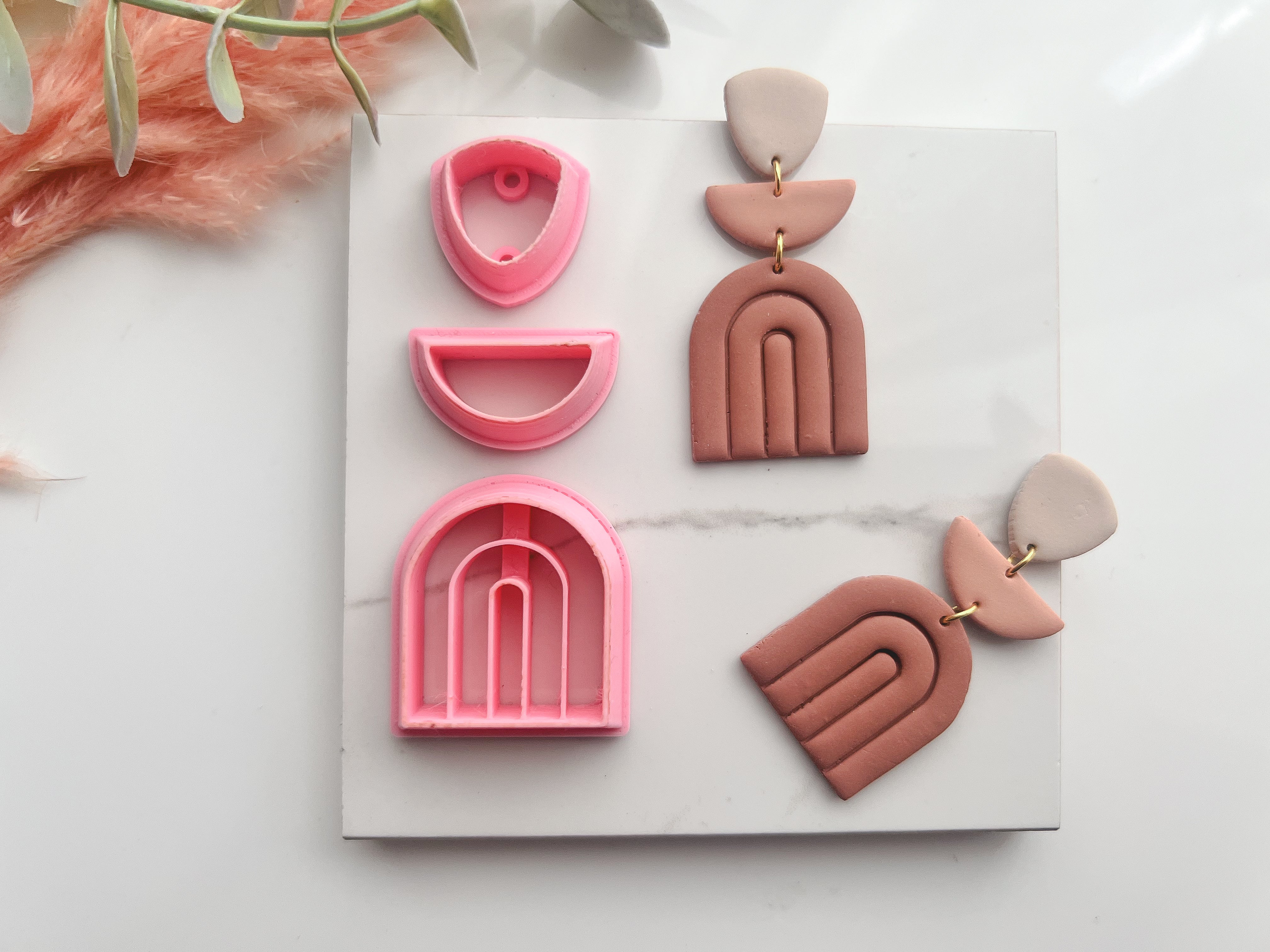 U Stamped Shaped Polymer Clay Cutter Set • Fondant Cutter • Cookie Cutter