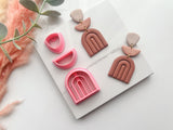 U Stamped Shaped Polymer Clay Cutter Set • Fondant Cutter • Cookie Cutter