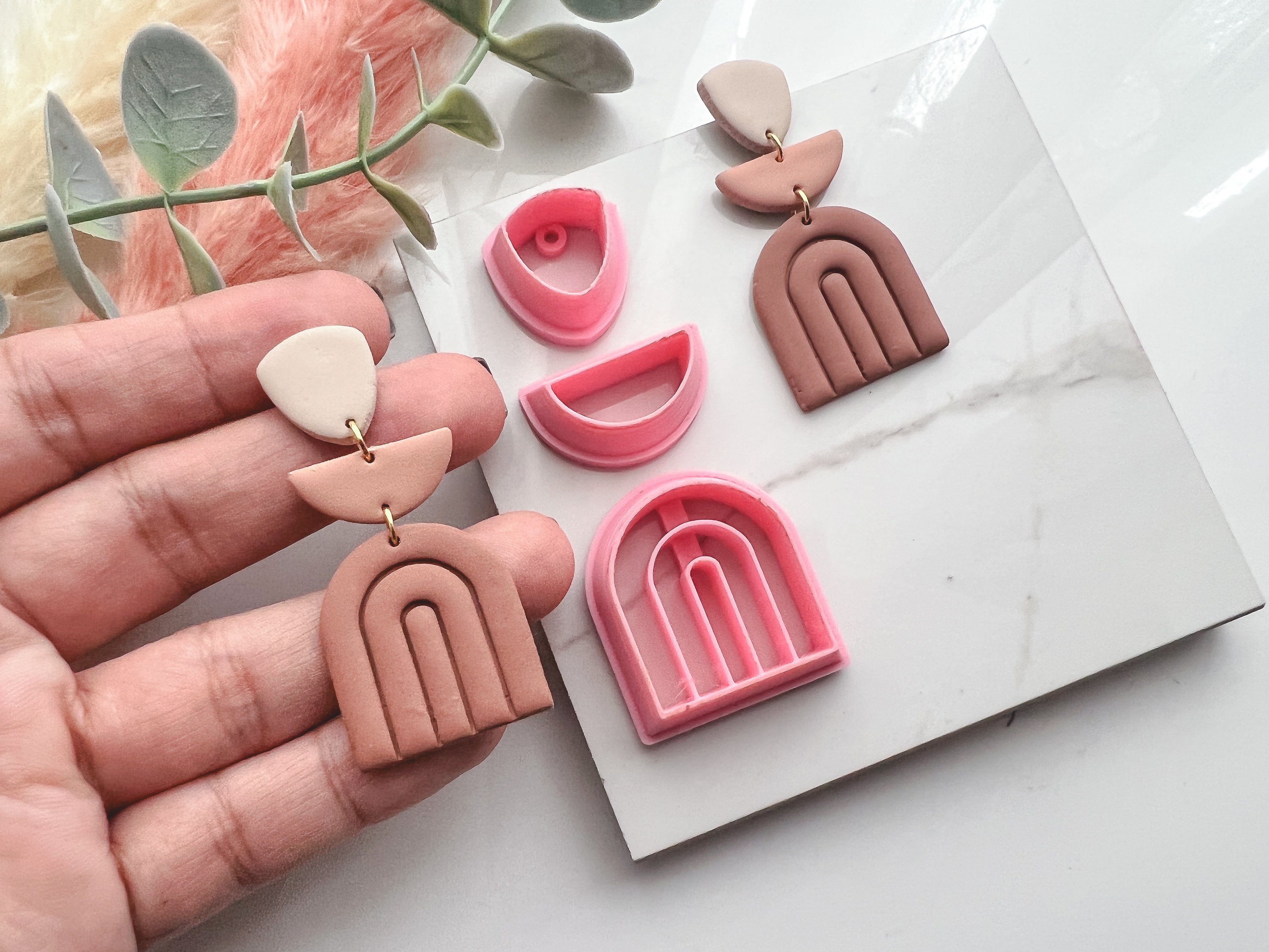 U Stamped Shaped Polymer Clay Cutter Set • Fondant Cutter • Cookie Cutter