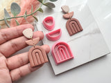 U Stamped Shaped Polymer Clay Cutter Set • Fondant Cutter • Cookie Cutter