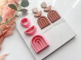 U Stamped Shaped Polymer Clay Cutter Set • Fondant Cutter • Cookie Cutter