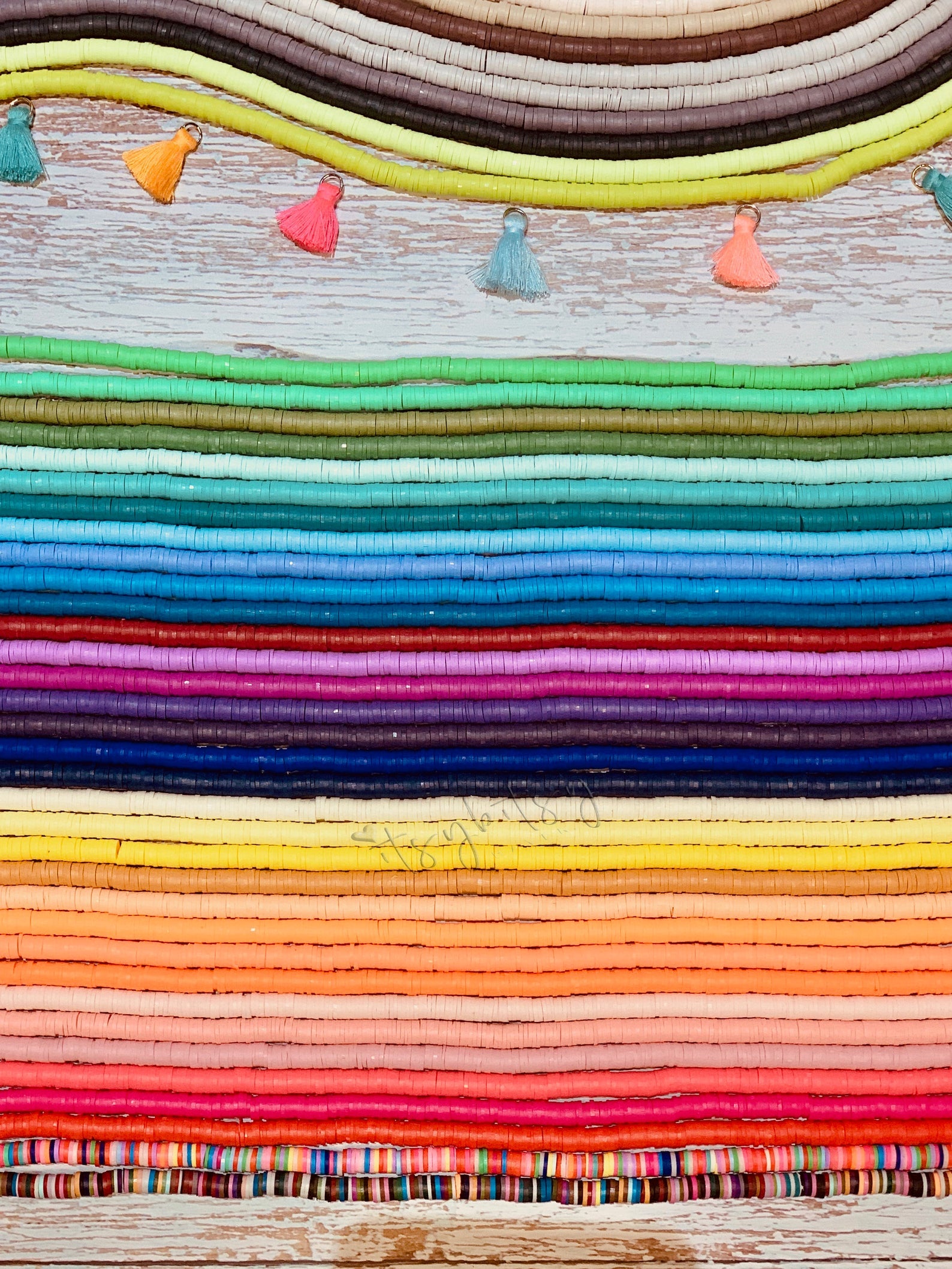 1 Strand, 4mm, Heishi Beads, Environmental Handmade Polymer Clay Beads, Disc/Flat Round