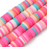 1 Strand, 6mm, Heishi Beads, Environmental Handmade Polymer Clay Beads, Disc/Flat Round  in Multi Shades