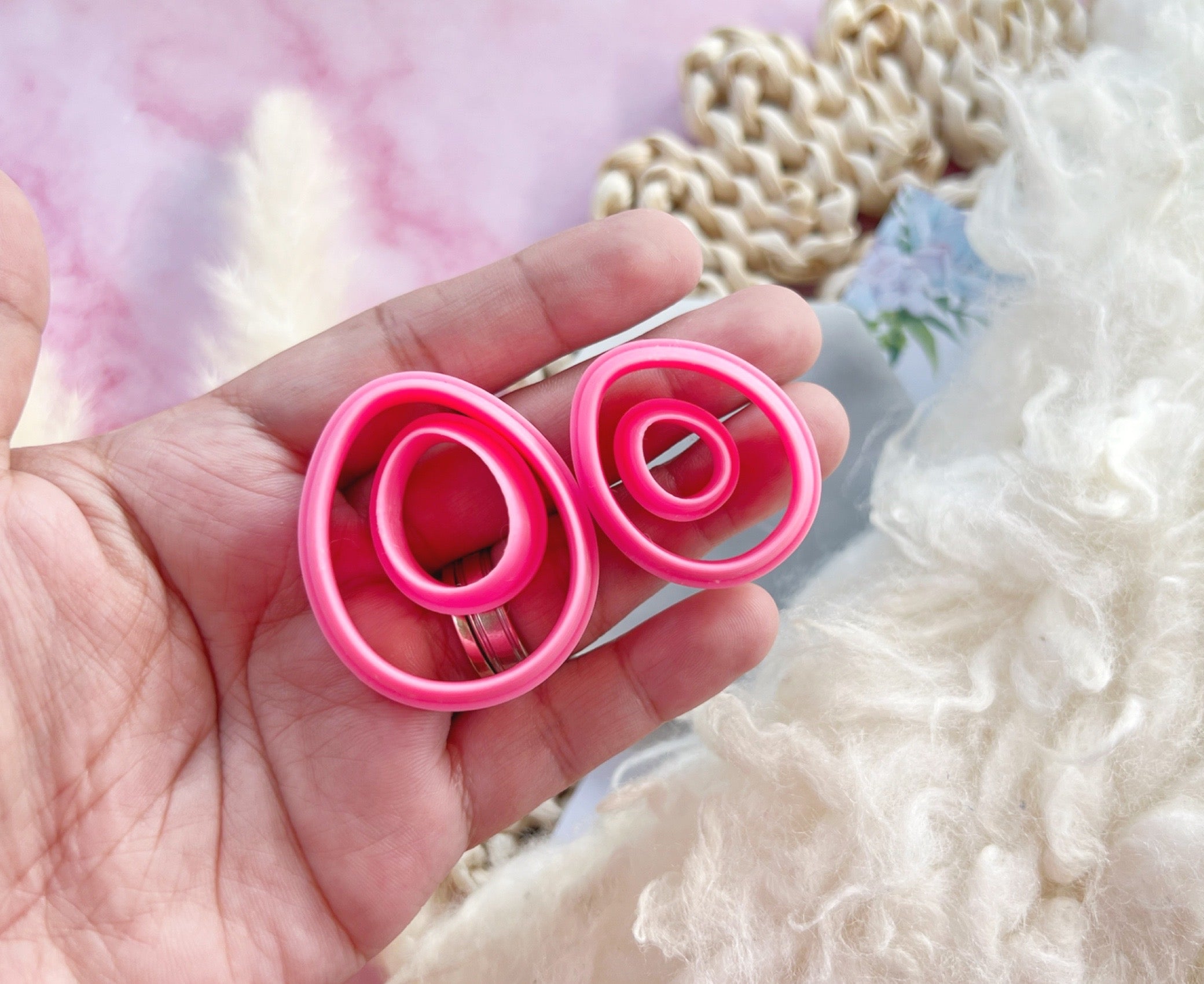 Easter Eggs Shape Collection Polymer Clay Cutter | Fondant Cutter | Cookie Cutter