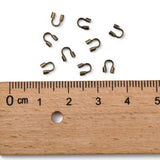 Brass Wire Guardians, Cadmium Free & Lead Free, Antique Bronze, 4.5x4x1mm, Hole: 0.5mm
