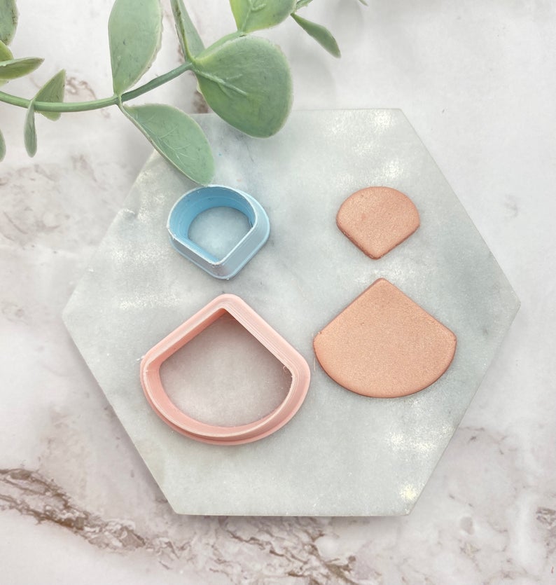 Medium Sized Fan Shaped Polymer Clay Cutter | Fondant Cutter | Cookie Cutter