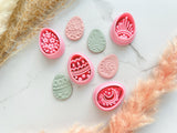 Easter Eggs Shape Collection Polymer Clay  Cutter • Fondant Cutter • Cookie Cutter