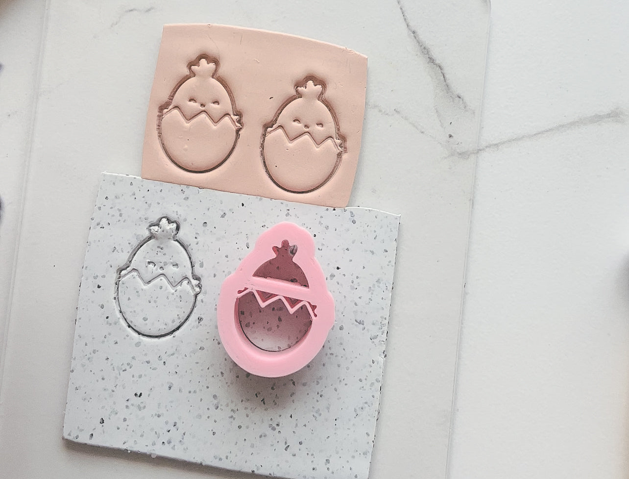 Easter Chick in Egg Shape Collection Polymer Clay  Cutter • Fondant Cutter • Cookie Cutter