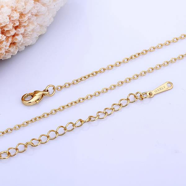 1pc, 18", 18K Gold Plated Tin Alloy Cable Chain Cross Chain Necklace Making, with Lobster Claw Clasps