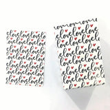 1pc, 50x70 cm, Flat Gift Wrap / Gift Wrapping Paper / Flat Pack Gift Wrap - Love / Valentines Theme
