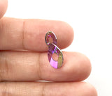 1pc, 18mm, Genuine Swarovski Infinity Pendant In Crystal Paradise Shine