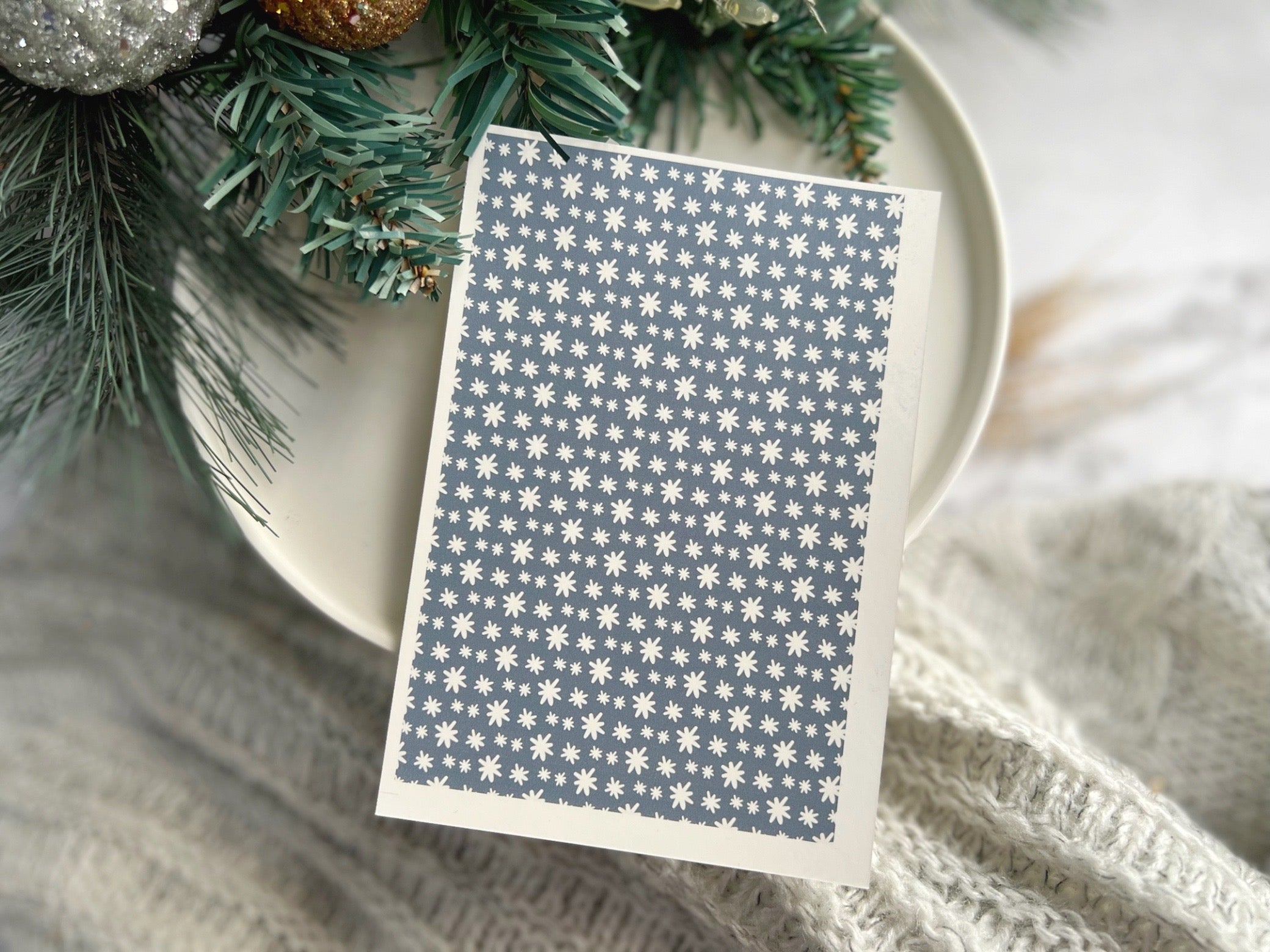 1 Sheet, Approx 13x90cm, Christmas Print Water Decal Image Transfer for Polymer Clay / Ceramics