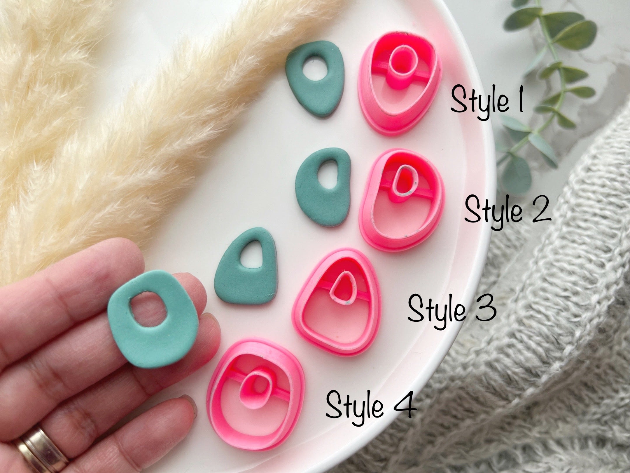 Distorted Shaped Polymer Clay  Cutter | Fondant Cutter | Cookie Cutter