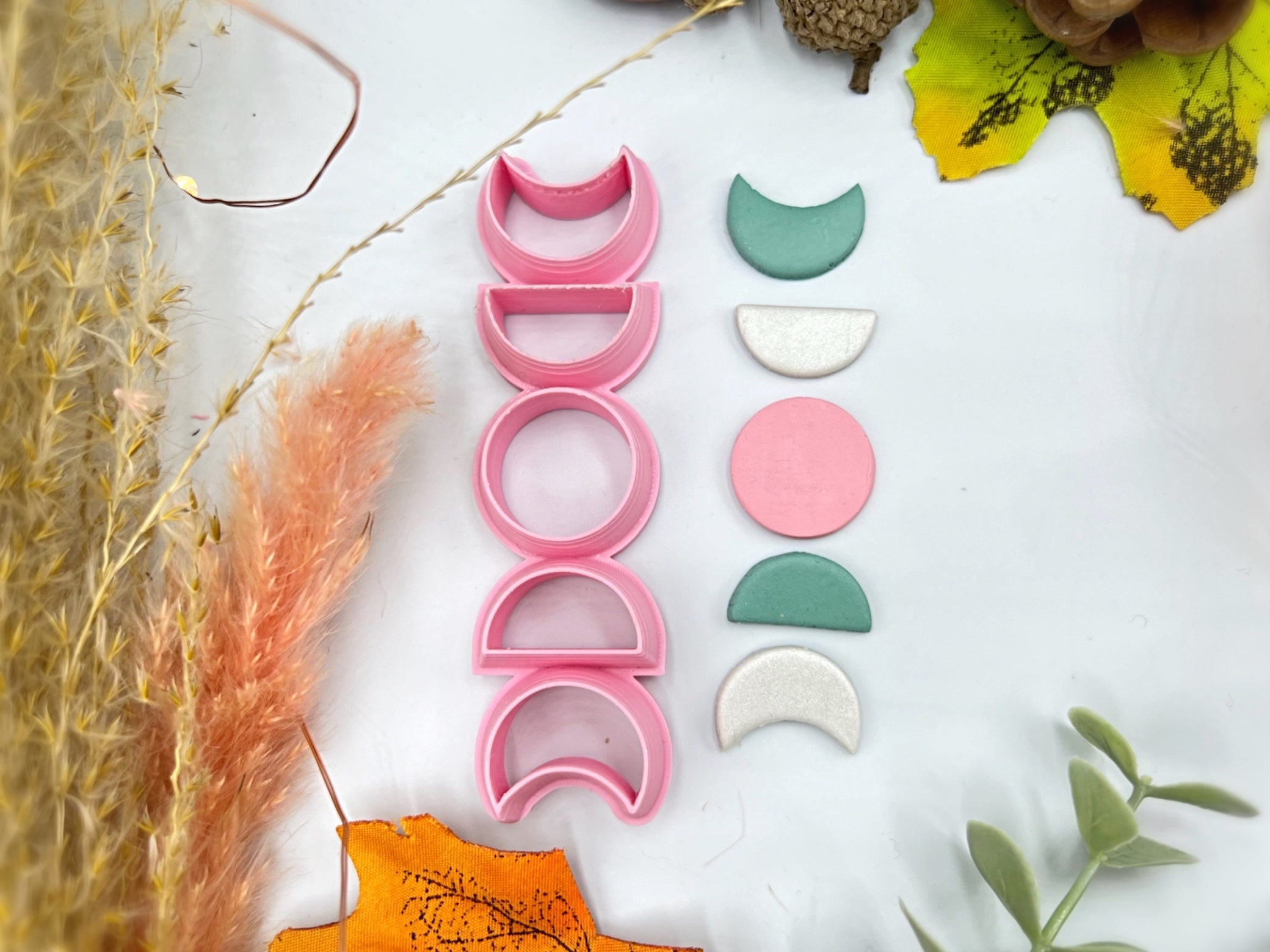 Moon Phase Shape Mystical Boho Collection Polymer Clay Cutter • Fondant Cutter • Cookie Cutter