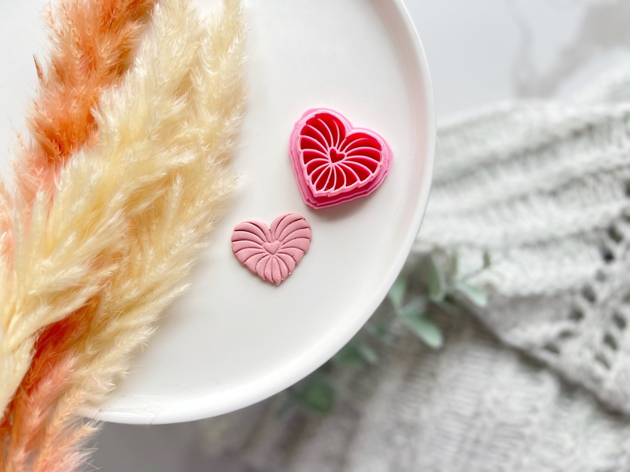 Heart Pillow Shape Collection Polymer Clay  Cutter • Fondant Cutter • Cookie Cutter