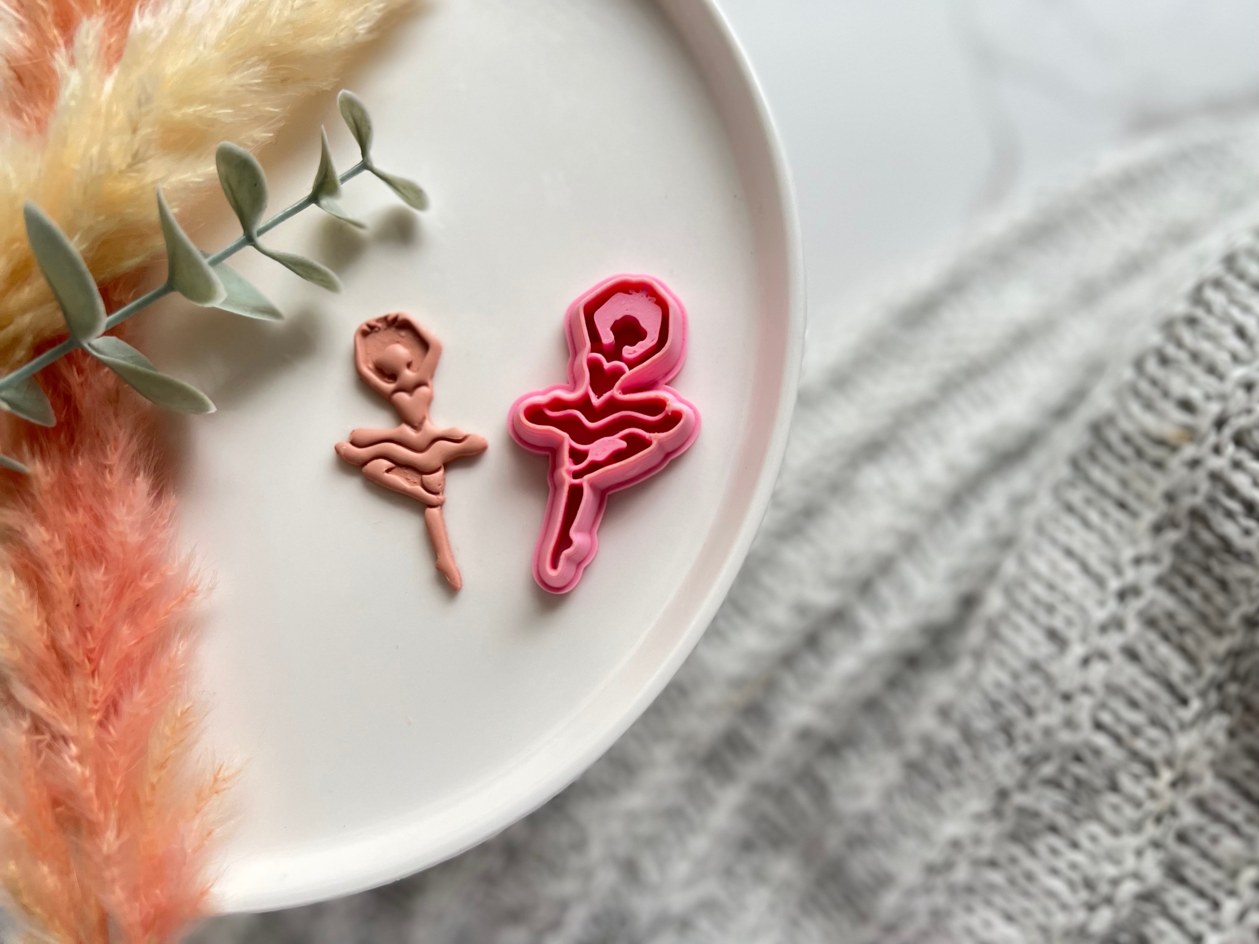 Ballerina Shape II Collection Polymer Clay  Cutter • Fondant Cutter • Cookie Cutter