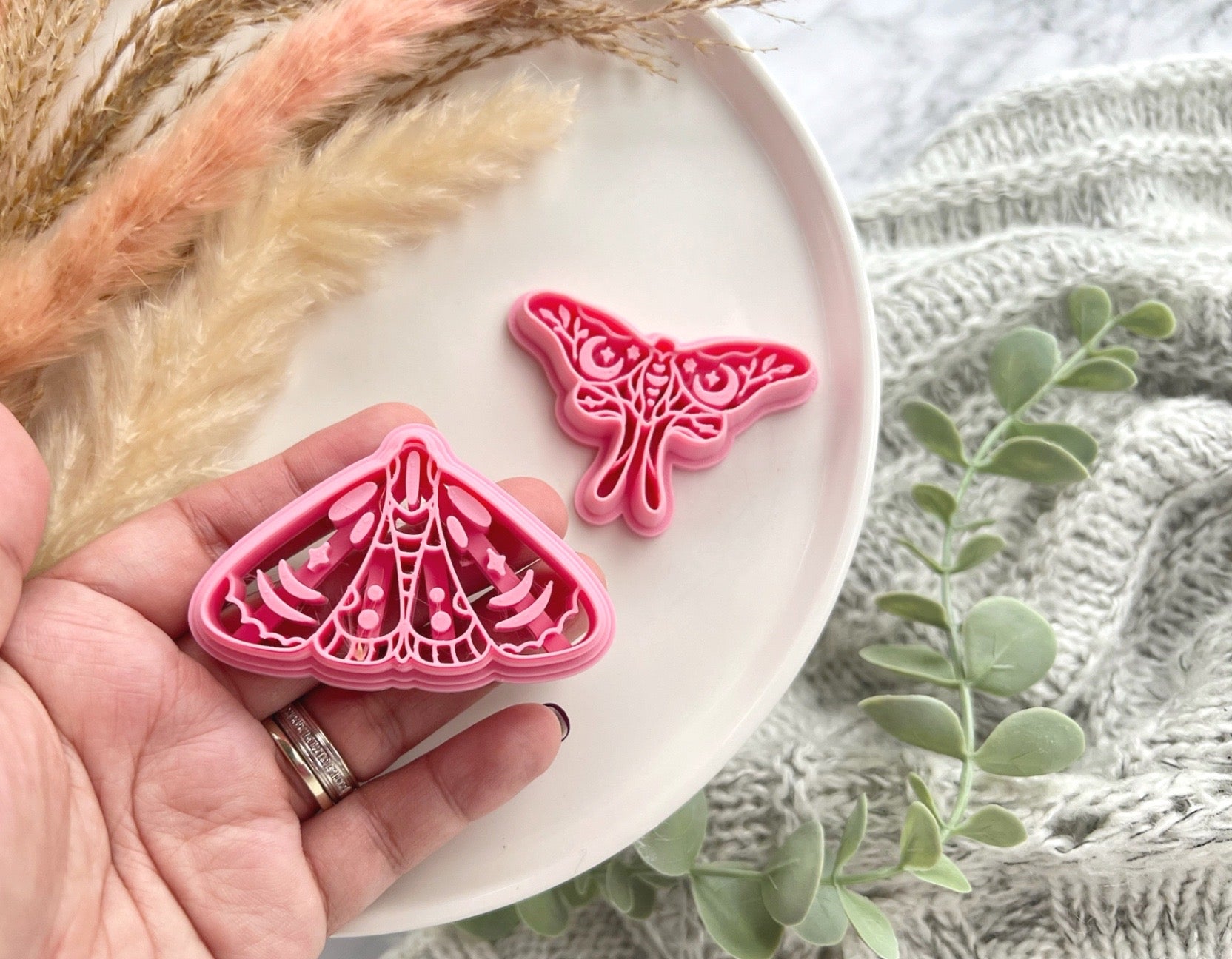 Moth Shape Mystical Boho Collection Polymer Clay Cutter • Fondant Cutter • Cookie Cutter