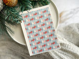 1 Sheet, Approx 13x90cm, Christmas Print Water Decal Image Transfer for Polymer Clay / Ceramics