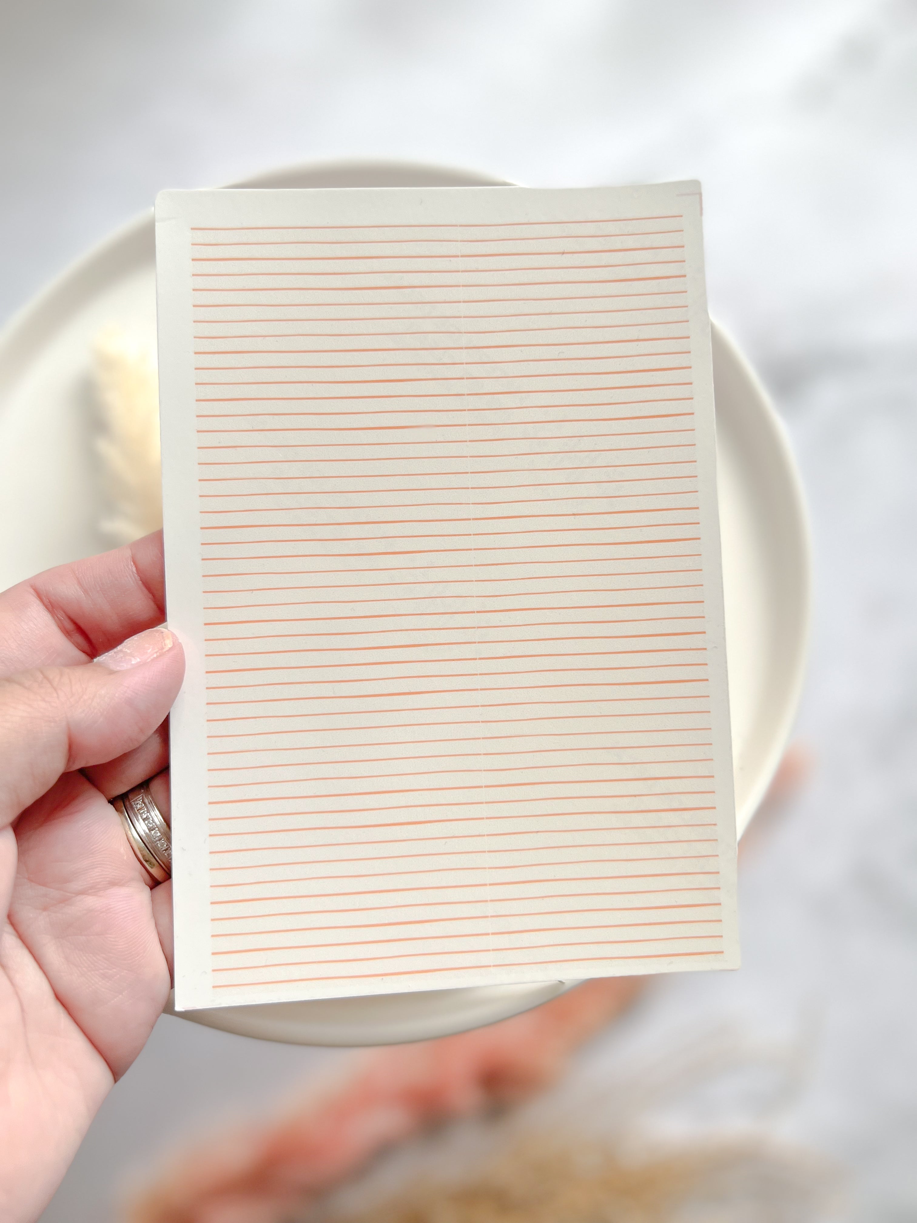 1 Sheet, Approx 13x90cm, Linear Print Water Decal Image Transfer for Polymer Clay / Ceramics