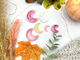 Crescent Moon Shape Mystical Boho Collection Polymer Clay Cutter • Fondant Cutter • Cookie Cutter