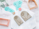 Floral Clay Embossing Stamp | Fondant Stamp | Cookie Embossing Stamp | FLORAL STAMP