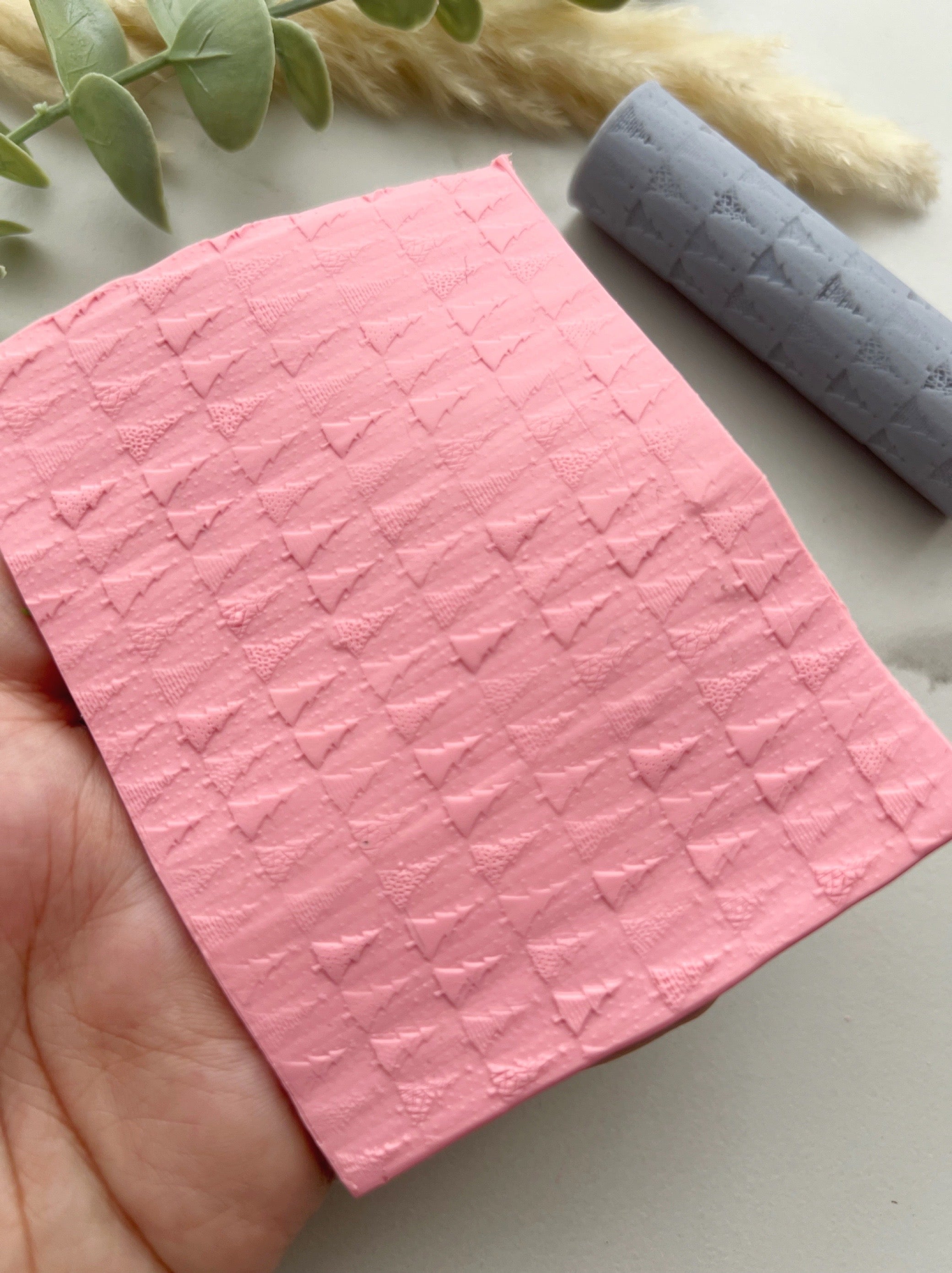 Christmas Print Texture Roller • Polymer Clay Roller