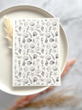 1 Sheet, Approx 13x90cm, Sea Life Print Water Decal Image Transfer for Polymer Clay / Ceramics