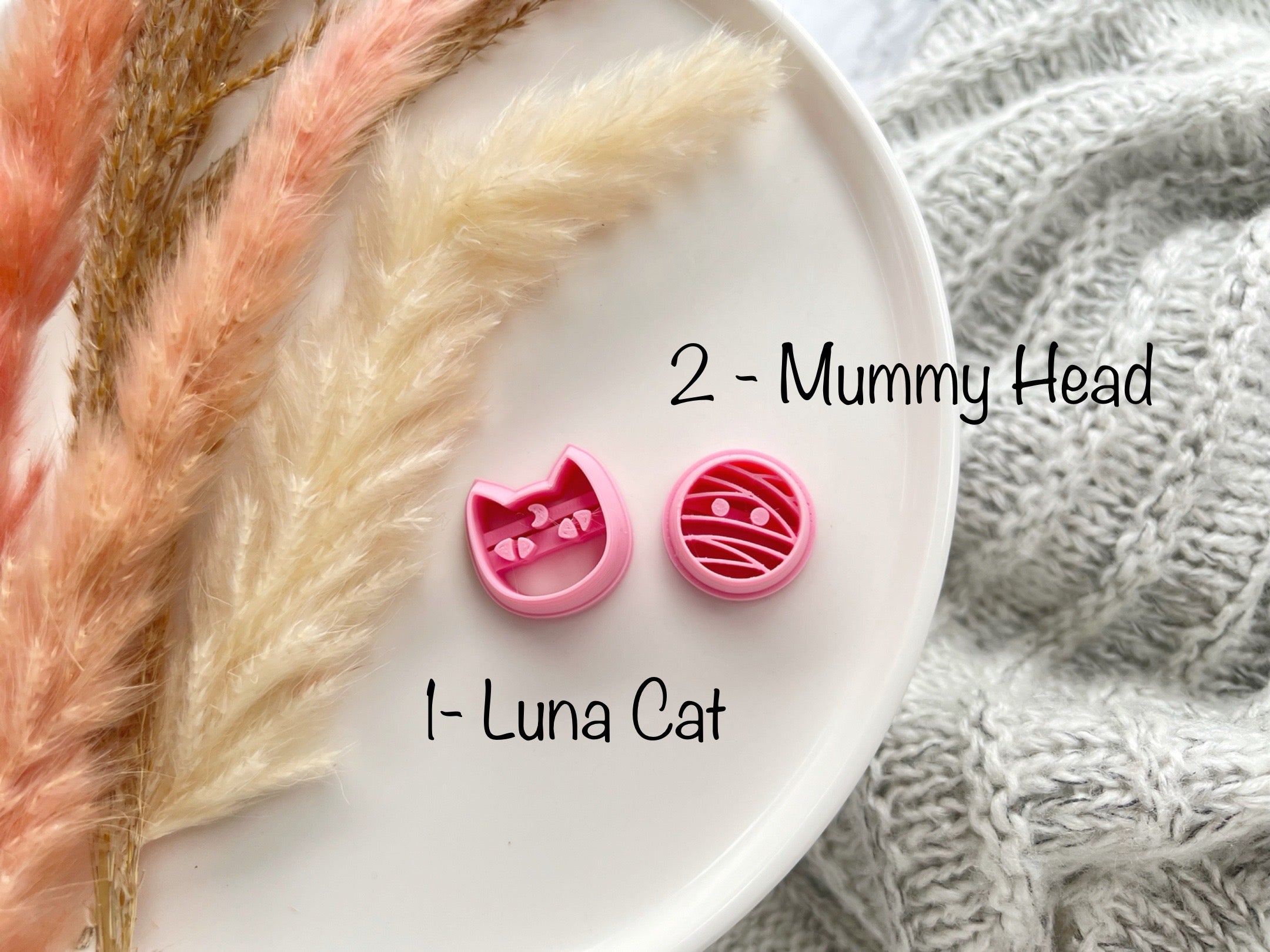 Luna Cat Cutter Mummy Cutter Halloween Shape Cutter Halloween Collection Polymer Clay Cutter • Fondant Cutter • Cookie Cutter