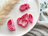 Summer Themed Cutters • Fruit Shapes Polymer Clay Cutter • Fondant Cutter • Cookie Cutter • CS1006