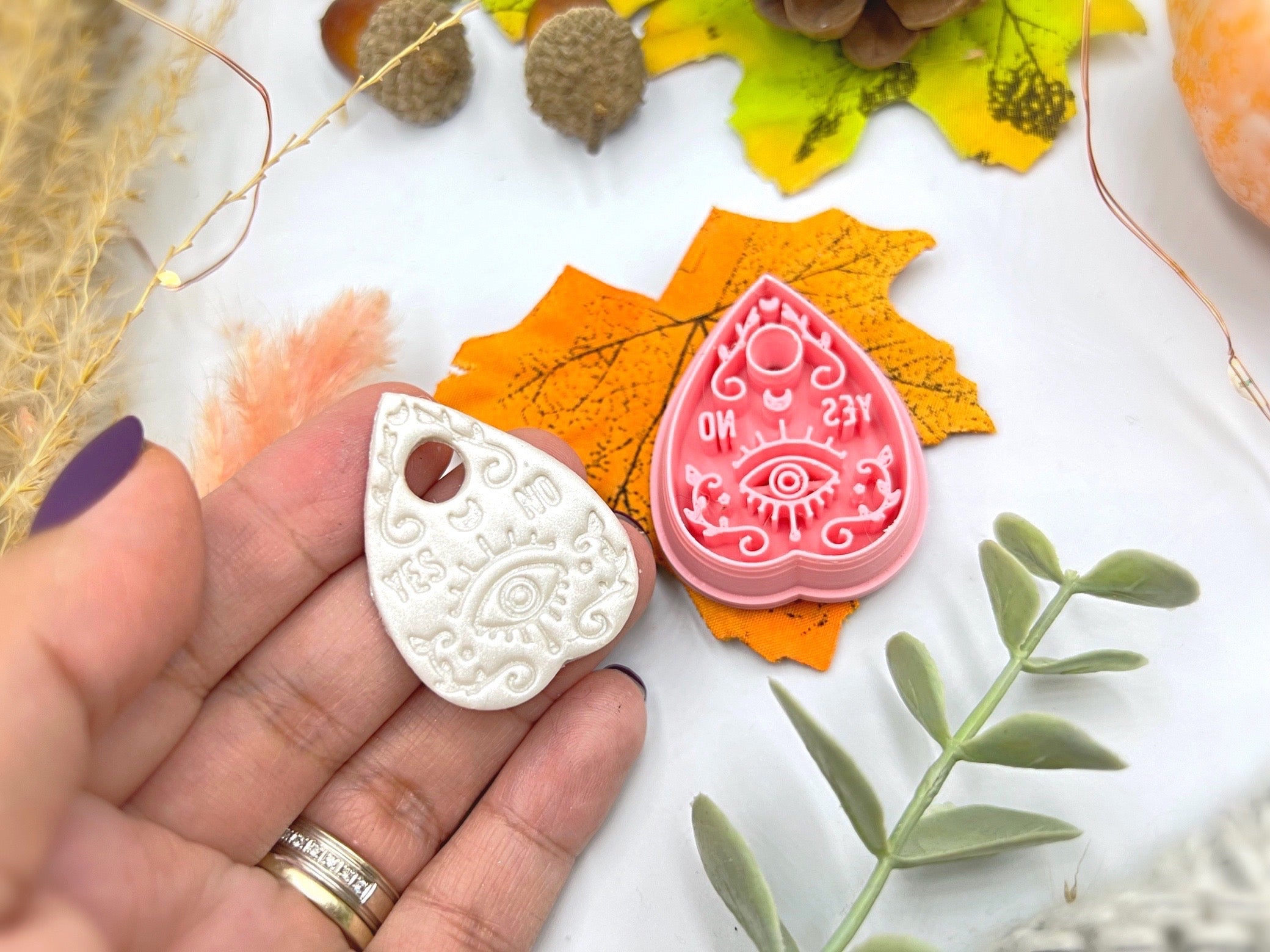 Spell book Ouija Crystal Ball Potion Skull Shape Mystical Boho Collection Polymer Clay Cutter • Fondant Cutter • Cookie Cutter