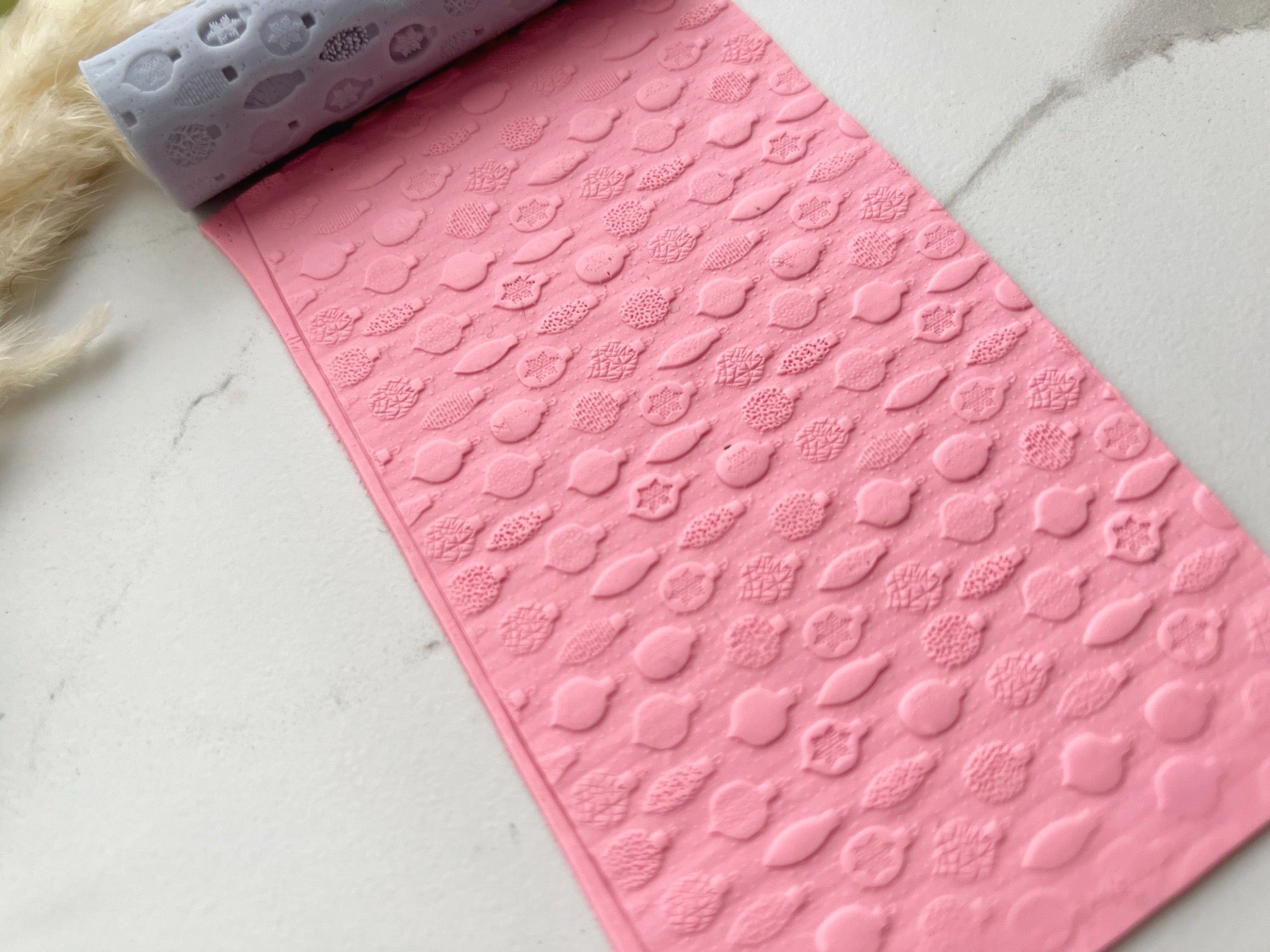 Christmas Print Texture Roller • Polymer Clay Roller