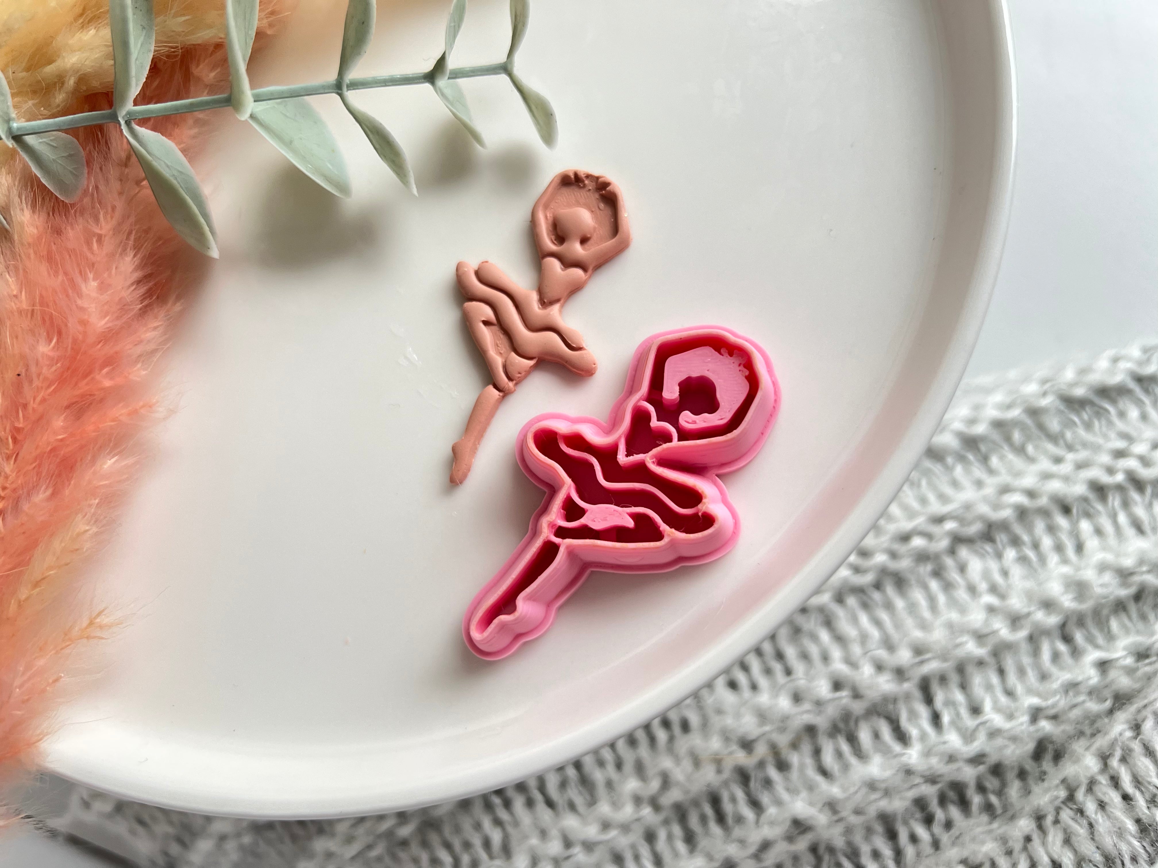 Ballerina Shape II Collection Polymer Clay  Cutter • Fondant Cutter • Cookie Cutter