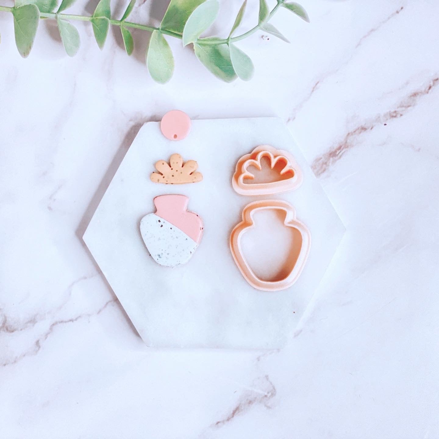 Flower & Vase Cutter Set Polymer Clay Cutter | Fondant Cutter | Cookie Cutter
