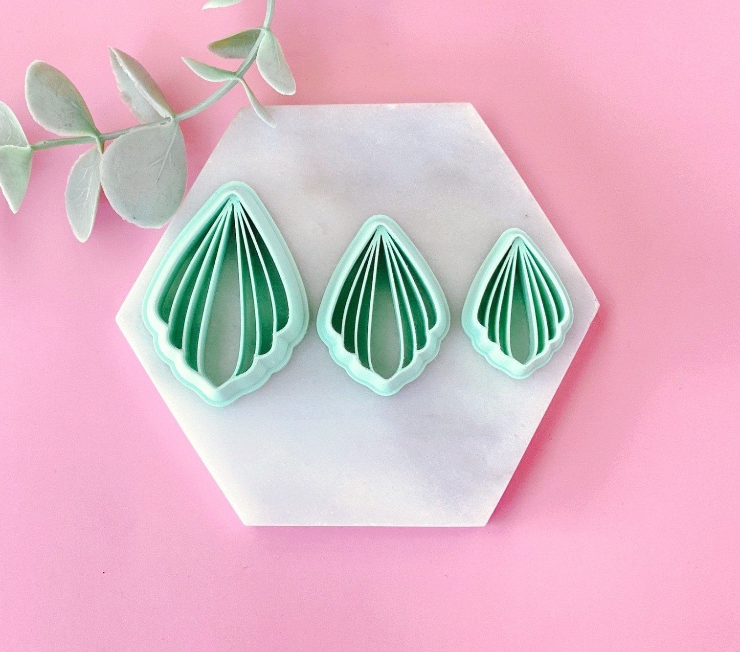 Seashell long Polymer Clay  Cutter | Fondant Cutter | Cookie Cutter