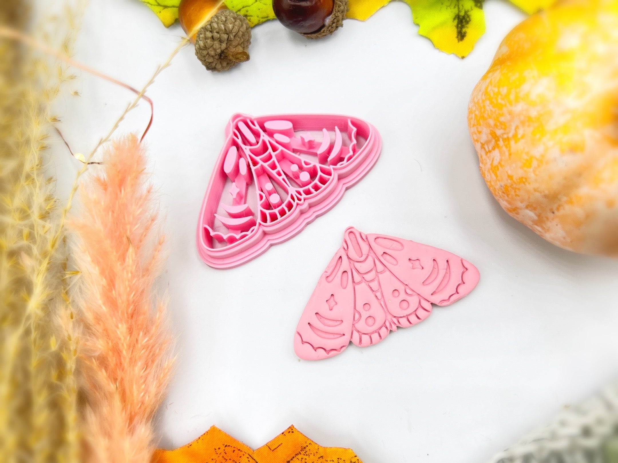 Moth Shape Mystical Boho Collection Polymer Clay Cutter • Fondant Cutter • Cookie Cutter