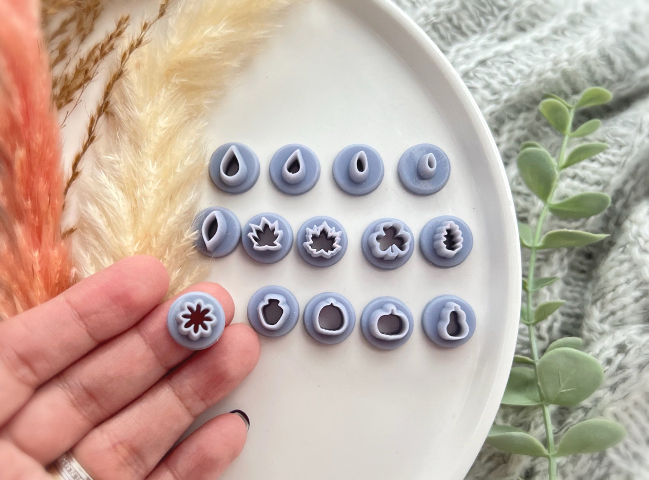 Fall Themed Micro / Mini Assorted Shaped Polymer Clay Cutter | Fondant Cutter | Cookie Cutter