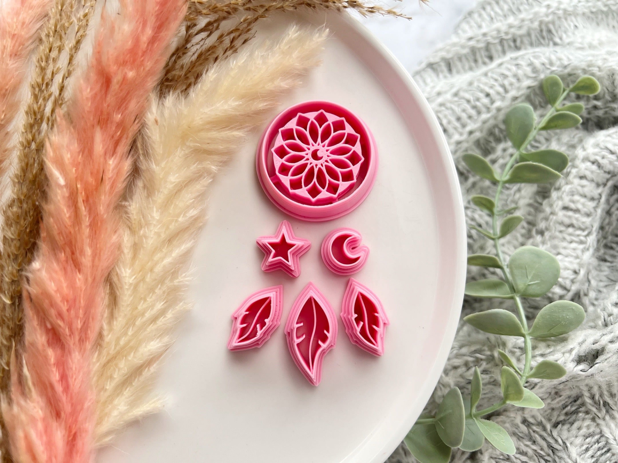 Boho Dreamcatcher Shape Mystical Boho Collection Polymer Clay Cutter • Fondant Cutter • Cookie Cutte