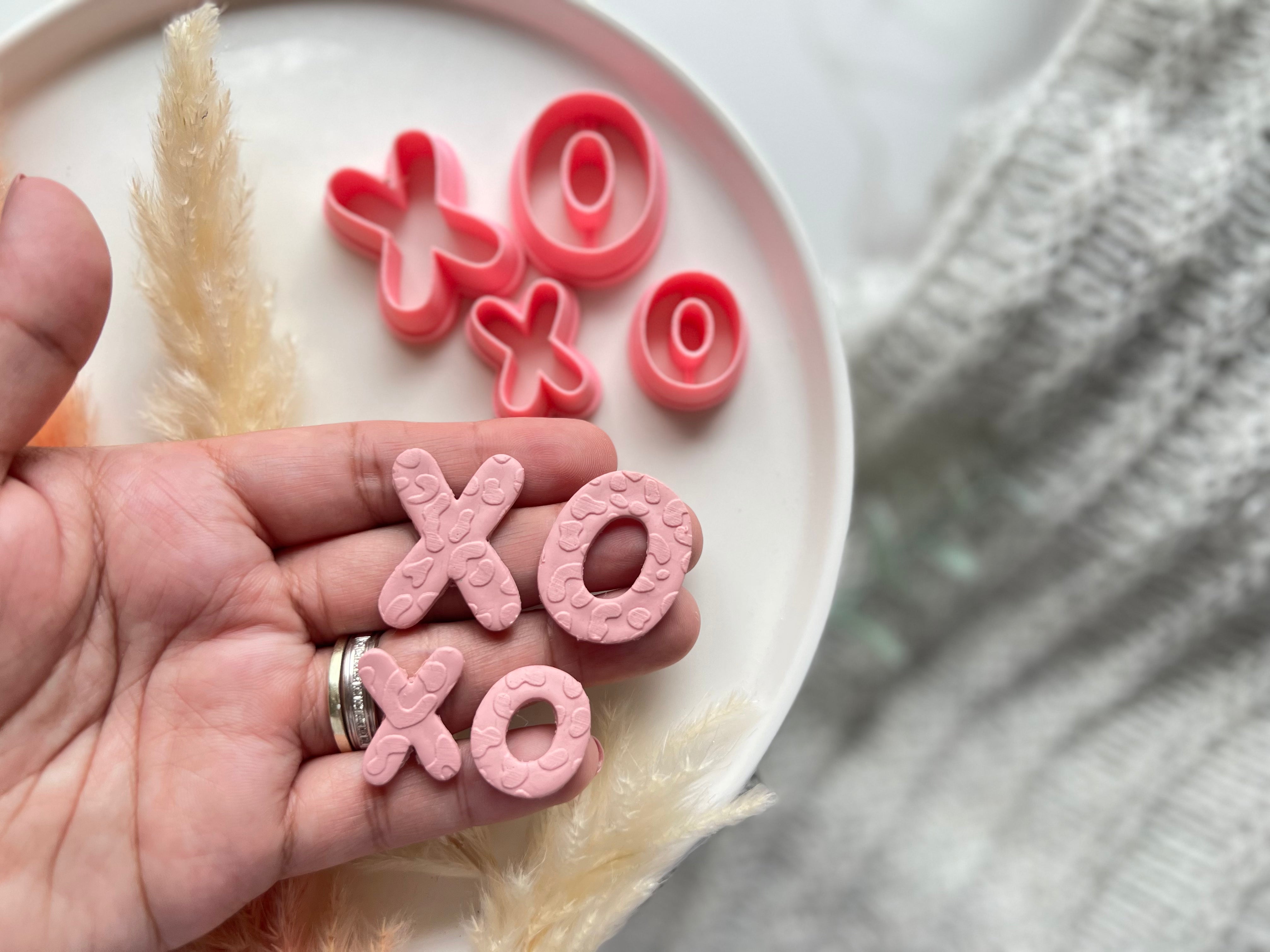 XO Shape Collection Polymer Clay  Cutter • Fondant Cutter • Cookie Cutter