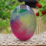 1pc, 30x40mm, Big Handmade Abstract Photo Glass Cabochons, Oval