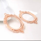 1pc, 30x40mm, Big Cabochon Settings - Choose your colour