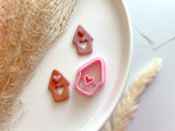 Bird House Shape Collection Polymer Clay  Cutter • Fondant Cutter • Cookie Cutter
