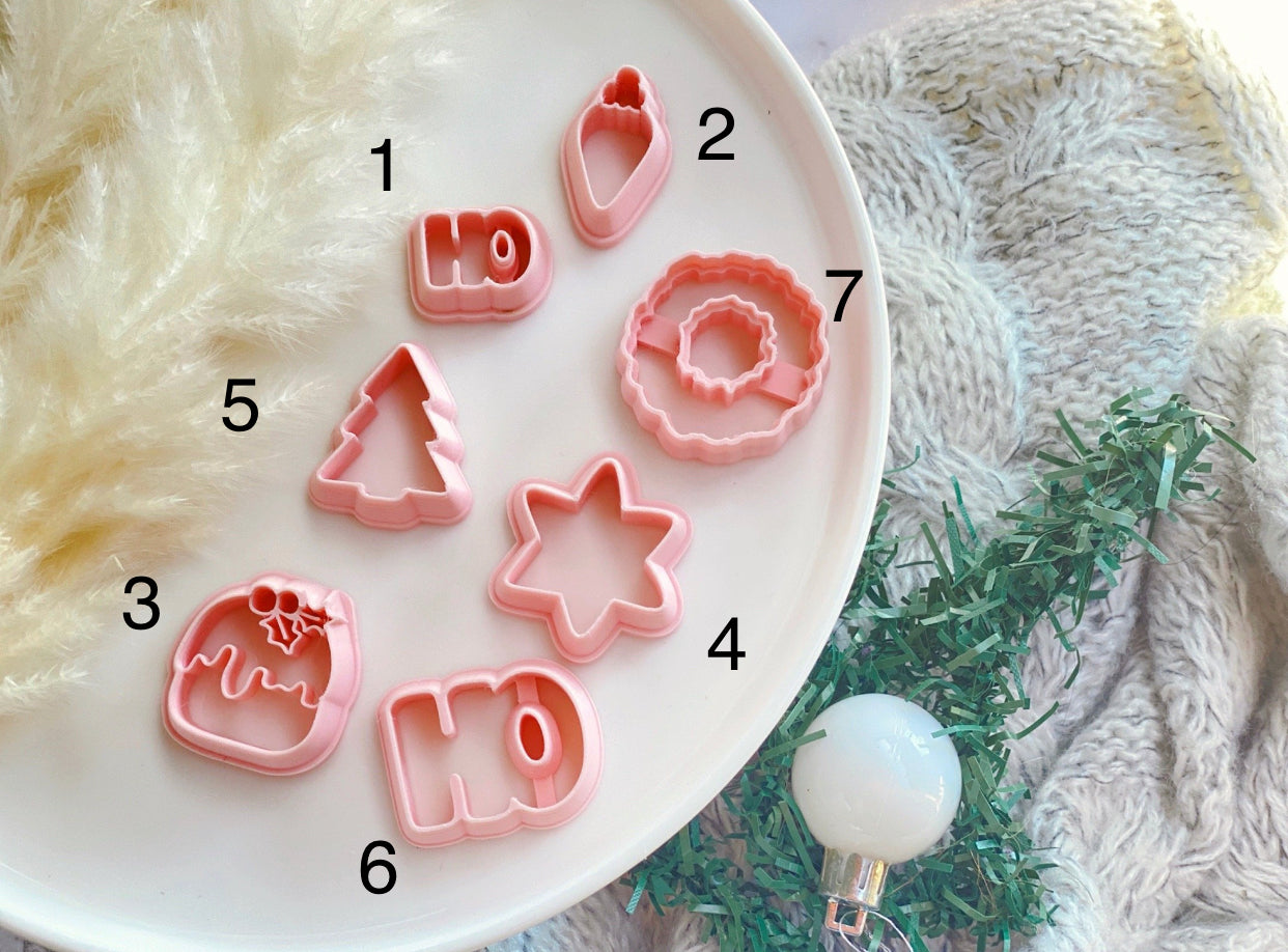 Christmas Shape Collection Polymer Clay  Cutter | Fondant Cutter | Cookie Cutter