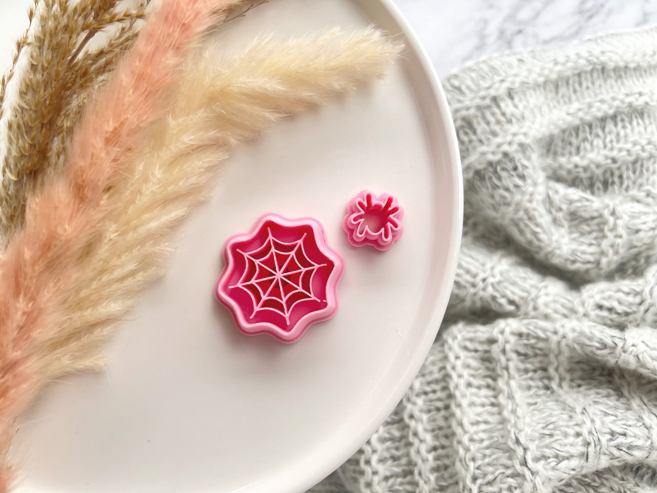 Spider Web Halloween Shapes Cutter Fall Collection Polymer Clay Cutter • Fondant Cutter • Cookie Cutter