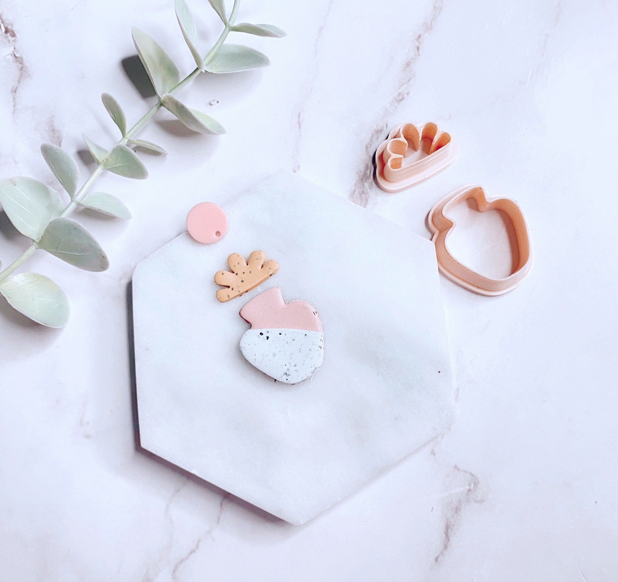Flower & Vase Cutter Set Polymer Clay Cutter | Fondant Cutter | Cookie Cutter