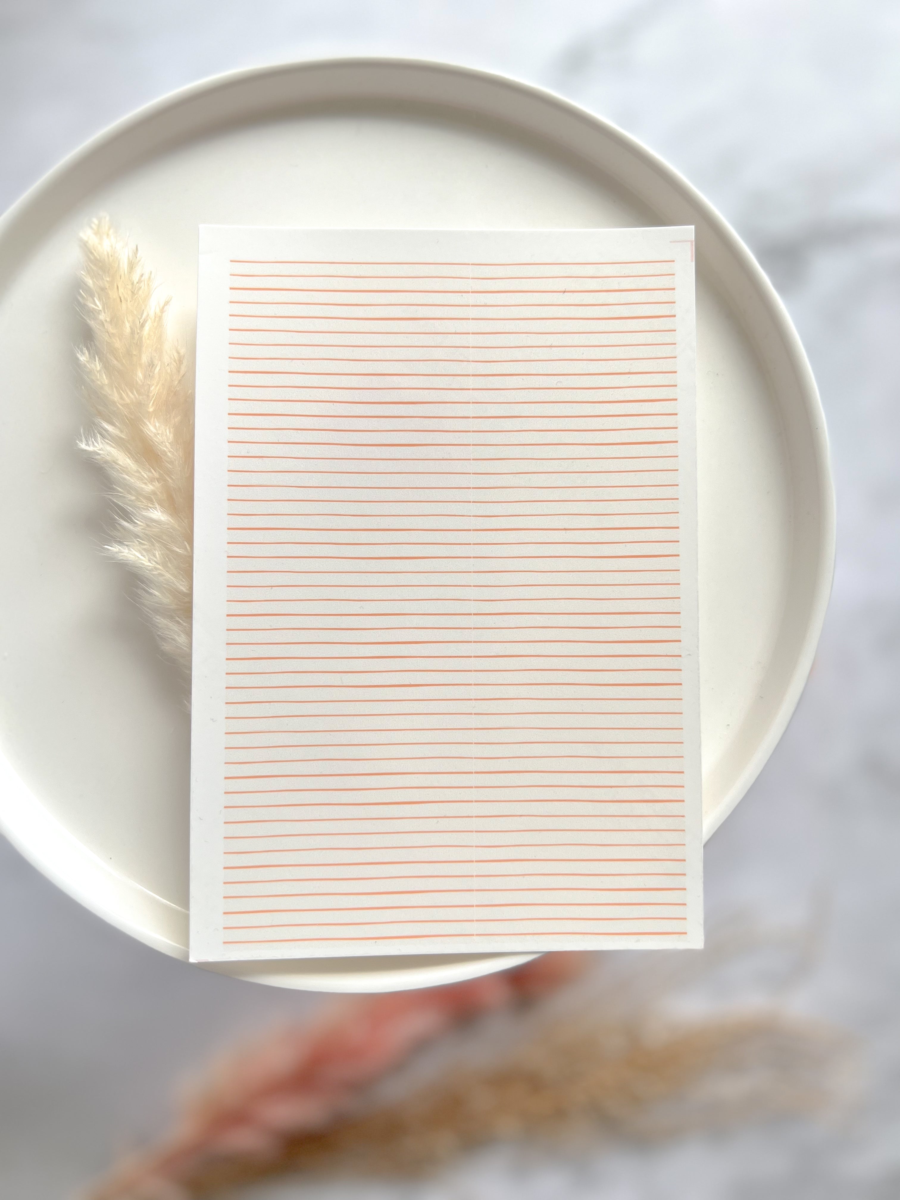 1 Sheet, Approx 13x90cm, Linear Print Water Decal Image Transfer for Polymer Clay / Ceramics