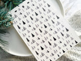 1 Sheet, Approx 13x90cm, Christmas Print Water Decal Image Transfer for Polymer Clay / Ceramics