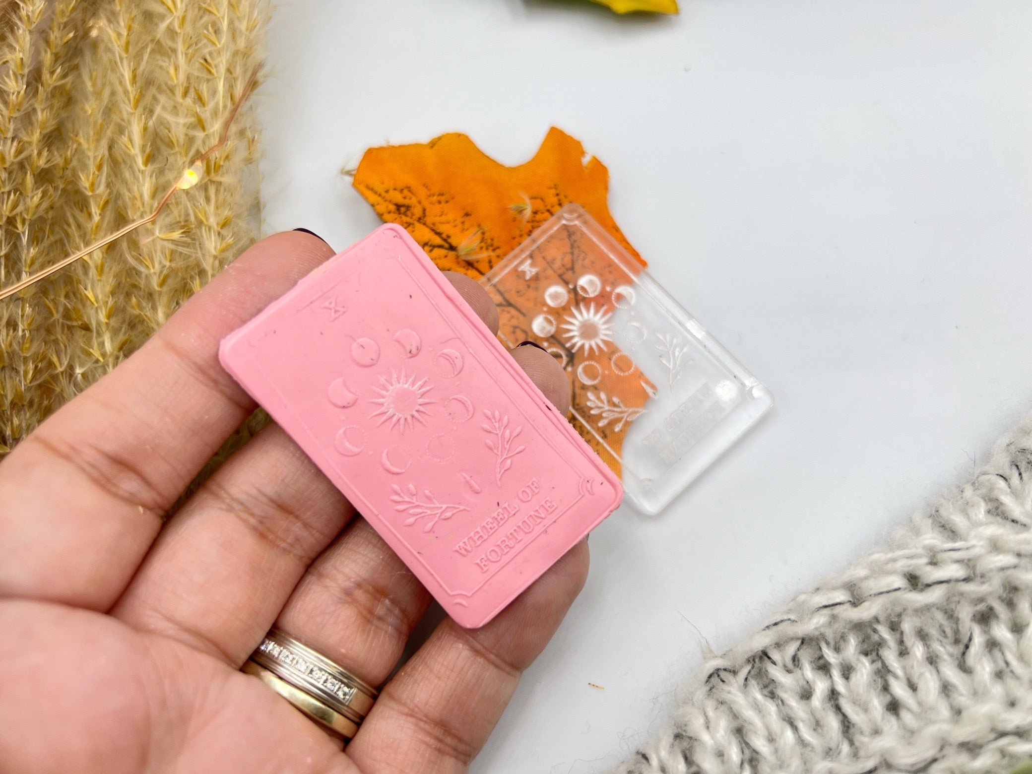 Tarot Card Debossing Stamp  • Fondant Debossing Stamp • Cookie Debossing Stamp