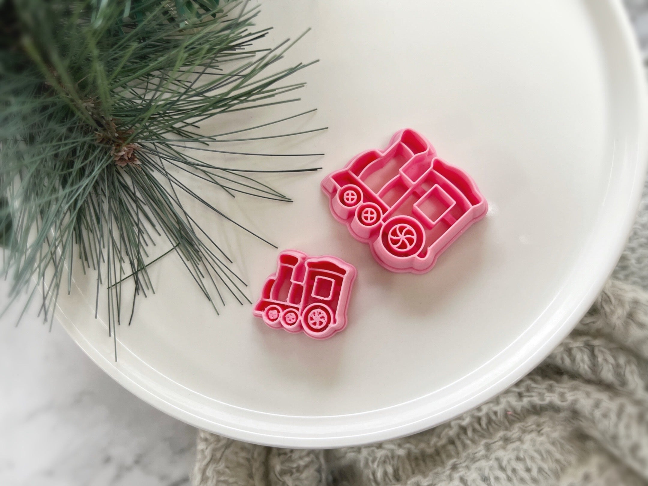 Christmas Shape Collection Train Polymer Clay Cutter • Fondant Cutter • Cookie Cutter