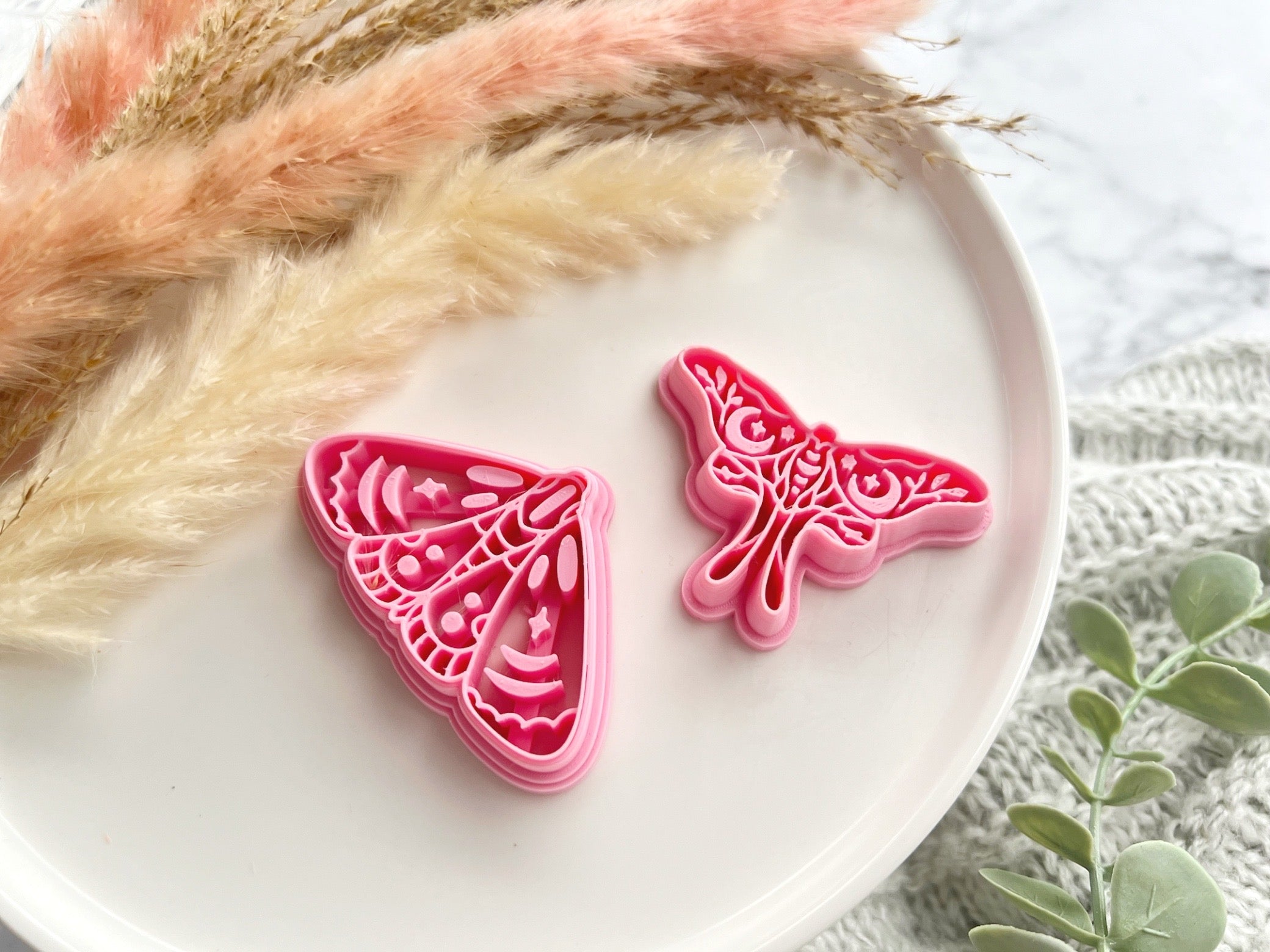 Moth Shape Mystical Boho Collection Polymer Clay Cutter • Fondant Cutter • Cookie Cutter